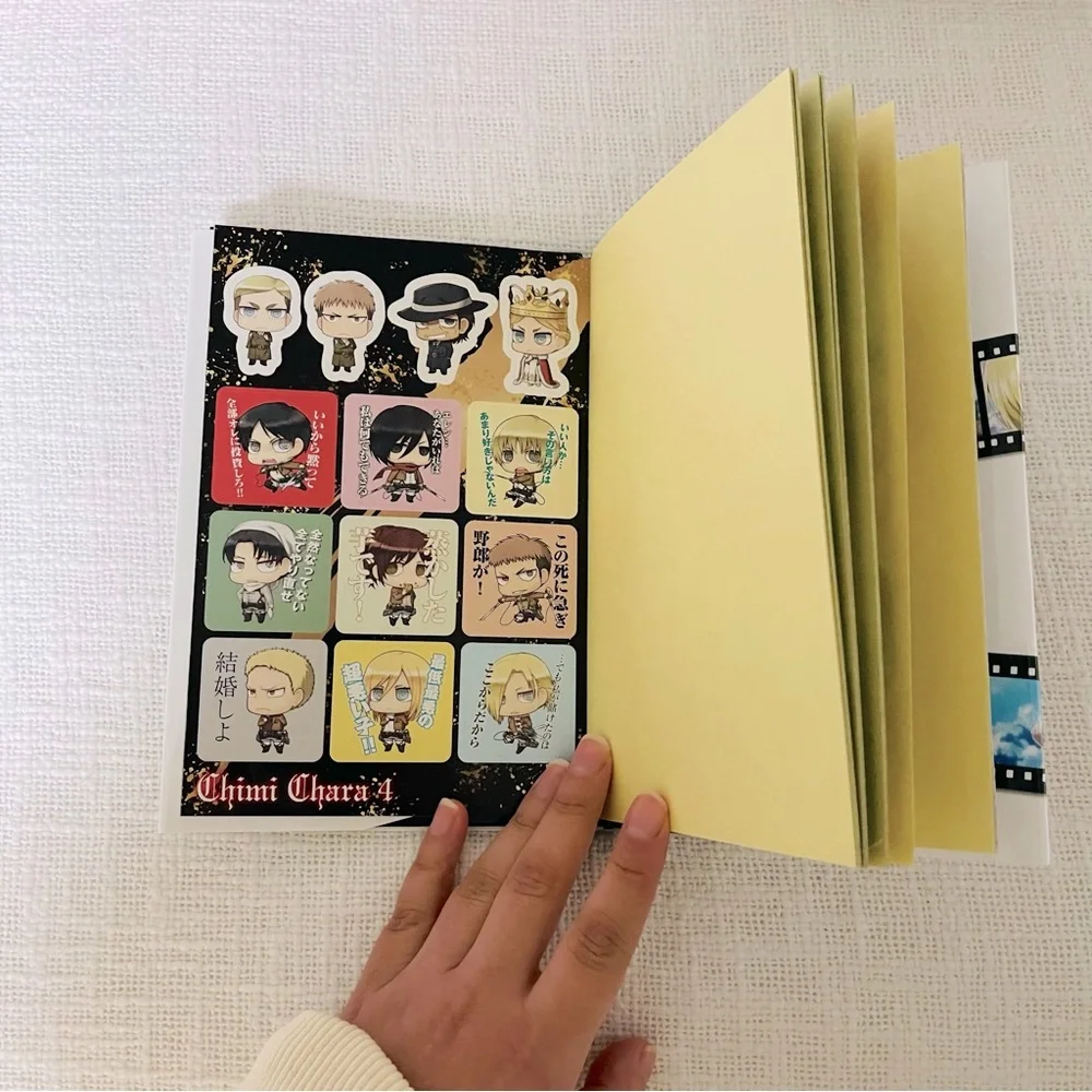 🌻 Attack on Titan Postcard and Stickers